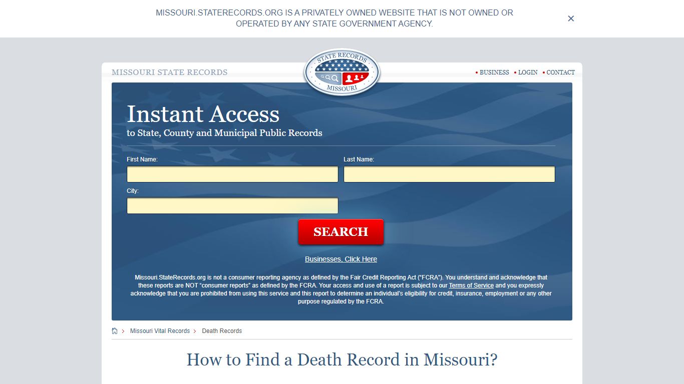 How to Find a Death Record in Missouri? - State Records